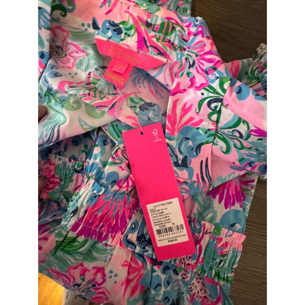 Lilly Pulitzer Tassie Elbow Sleeve Midi Dress Mandevilla Baby Paradise Petals 10 - Picture 7 of 12